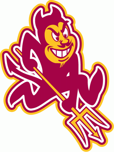 Arizona State Sun Devils 1980-2010 Primary Logo Sticker Heat Transfer